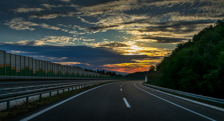 Brand New Highway in Serbia, ready but not opened to traffic