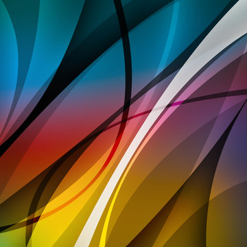 colorful abstract background with lines © grthirteen