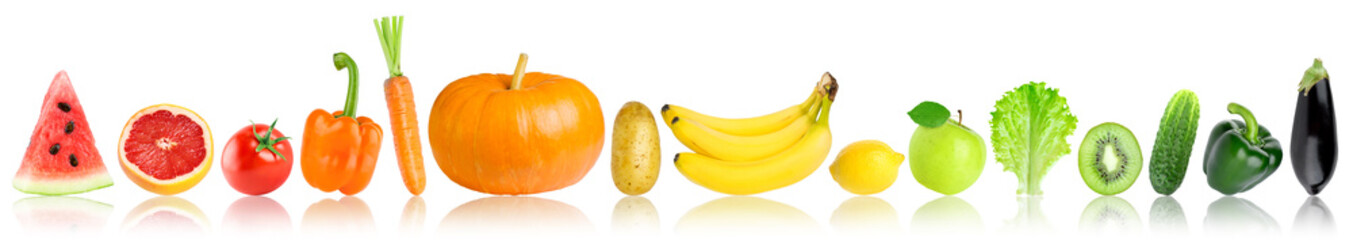 Color fruits and vegetables