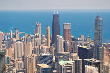 Chicago Skyline from above.