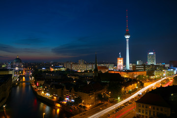 Fototapeta na wymiar Berlin, Germany - Long exposure city photos