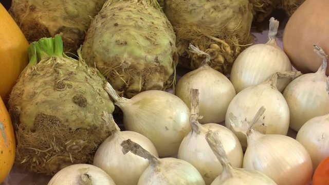 Onion white and celery, very tasty and healthy for a healthy lifestyle vitality and energy
