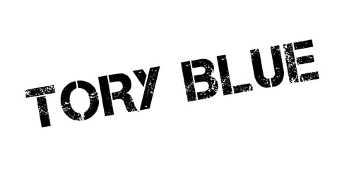 Tory Blue rubber stamp. Grunge design with dust scratches. Effects can be easily removed for a clean, crisp look. Color is easily changed. © lkeskinen