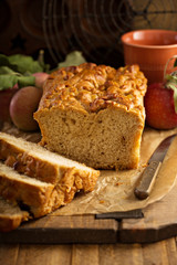 Apple bread rustic style