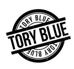 Tory Blue rubber stamp. Grunge design with dust scratches. Effects can be easily removed for a clean, crisp look. Color is easily changed. © lkeskinen