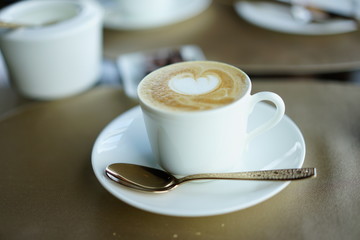 ハートのカプチーノ
