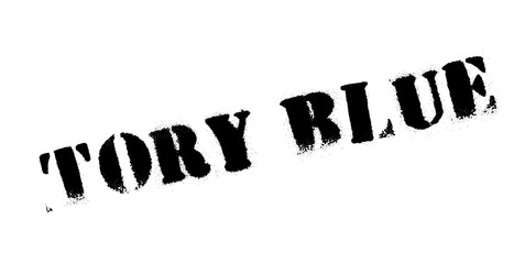 Tory Blue rubber stamp. Grunge design with dust scratches. Effects can be easily removed for a clean, crisp look. Color is easily changed. © lkeskinen