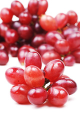 red grape on isolated white background
