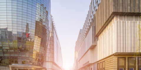 Naklejka premium Urban architecture and roads