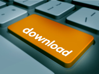 Fototapeta premium Computer keyboard keys labeled