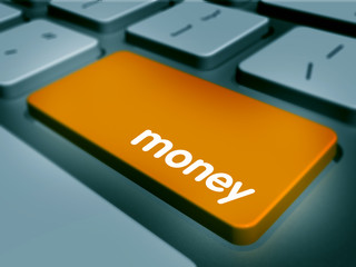 Fototapeta premium Computer keyboard keys labeled