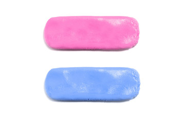 plasticine texture isolated on white background