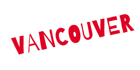 Vancouver rubber stamp. Grunge design with dust scratches. Effects can be easily removed for a clean, crisp look. Color is easily changed.