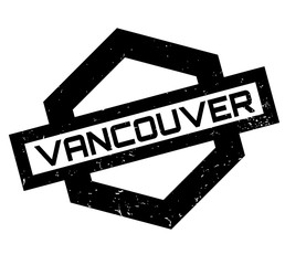 Obraz premium Vancouver rubber stamp. Grunge design with dust scratches. Effects can be easily removed for a clean, crisp look. Color is easily changed.