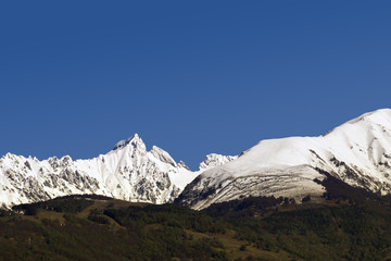 white peaks, italian alps