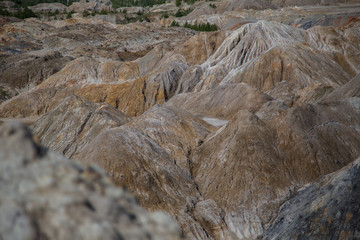 Amazing kaoline china stone abandoned quarry open pit mine