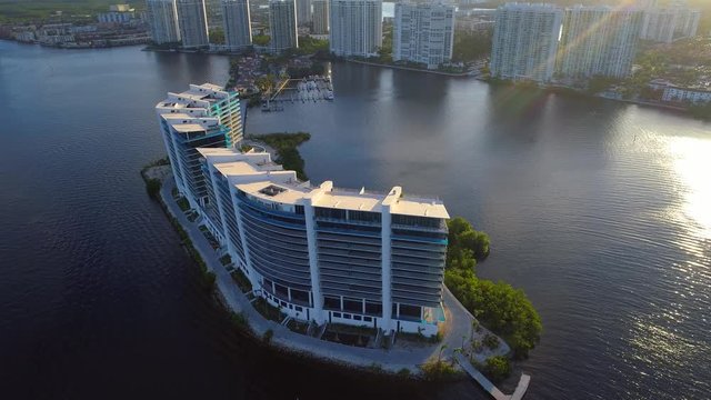 Aerial drone inspection Prive Island Aventura FL