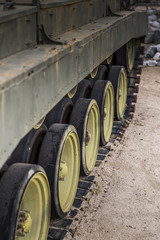 Abstract military equipment and items used for defense