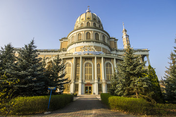 Basilica of Our Lady of Lichen, a Roman Catholic church dedicated to Our Lady of Sorrows, Queen of Poland. One of the tallest and largest churches in the world