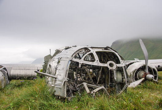 B-24D Liberator wreck on Atka Island, Alaska
