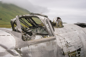B-24D Liberator wreck on Atka Island, Alaska