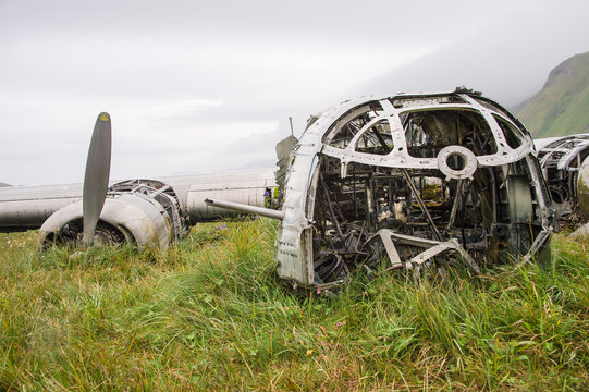 B-24D Liberator wreck on Atka Island, Alaska