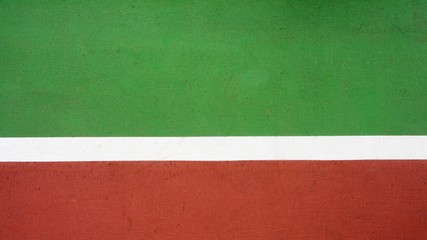 red and green tennis court - closeup