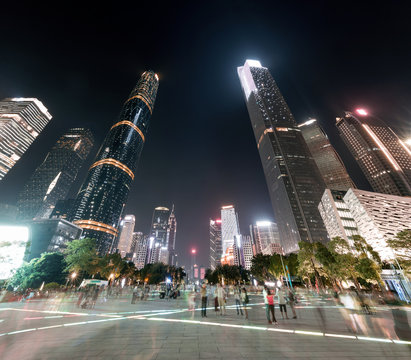 City Night Of Guangzhou China