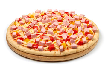 italian pizza ingredients isolated on white background