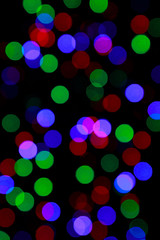 defocused christmas lights background