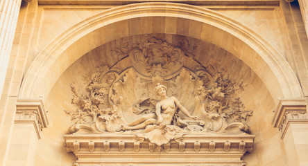 architecture detail of the facade of the Discovery Palace