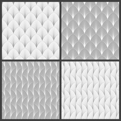 Pattern Set Retro Pattern Grey