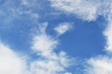 blue sky with clouds