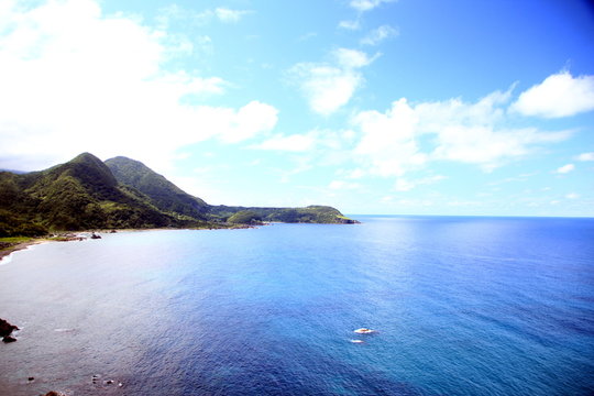 日本の観光地、佐渡島の海