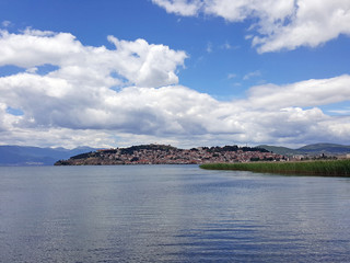 Fototapeta na wymiar Lake Ohrid landscape Macedonia