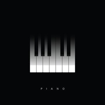 piano key icon illustration
