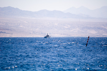 Obraz premium beautiful red sea landscape from Israel coast to Aqaba