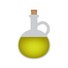 bottle of olive oil icon- vector illustration