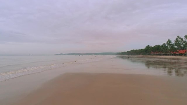 Mui Ne Vietnam Resort town Sunset on the bech Aerial view