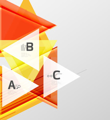 Color triangles background design