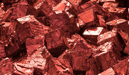 Rote Schrottwürfel