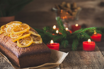 Homemade  christmas lemon cake