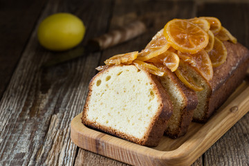 Homemade  christmas lemon cake