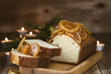 Homemade  christmas lemon cake