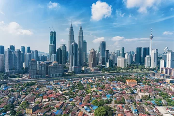 Keuken foto achterwand Kuala Lumpur Top view of Kuala Lumpur city, Malaysia