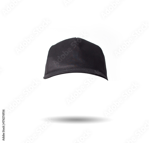 Download "black baseball cap on white background isolated, mock up ...