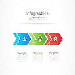 Infographic design elements for your business data with 8 options, parts, steps, timelines or processes, Arrow connect concept. Vector Illustration