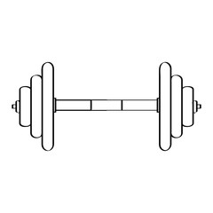 Obraz premium Isolated weight icon on a white background, Vector illustration