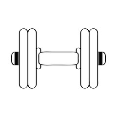 Isolated weight icon on a white background, Vector illustration
