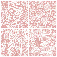 Set of lacy patterns.